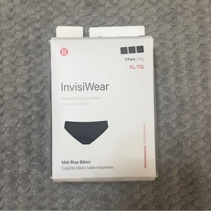 NWT Lululemon InvisiWear Mid-Rise Underwear 3 Pack